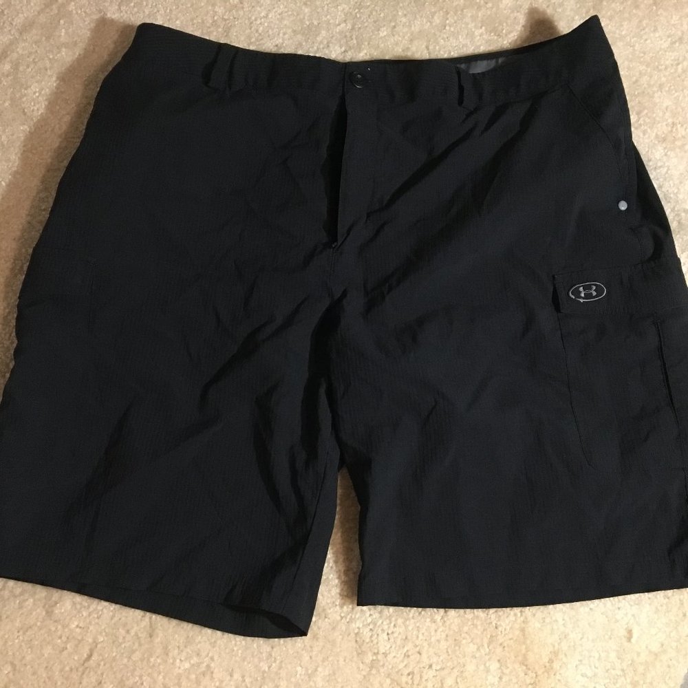 Mens Black Under Armour Shorts Size 40 Waist